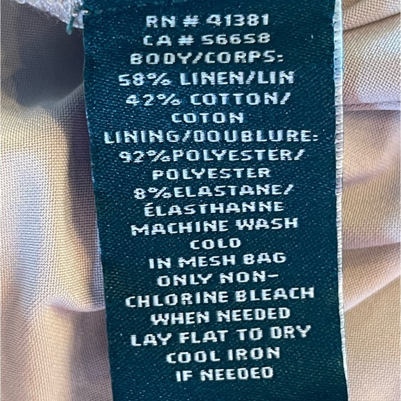 Ralph Lauren Linen & Cotton Cap Sleeve Dress - Picture 7 of 11